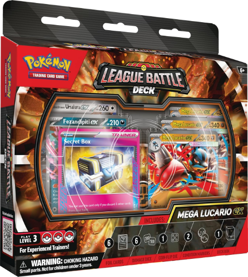 Pokemon TCG League Battle Deck Mega Lucario Ex Box Factory Sealed