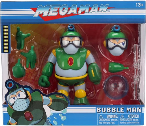 JADA Toys Capcom Mega Man Wave 3 Bubble Man Action Figure New