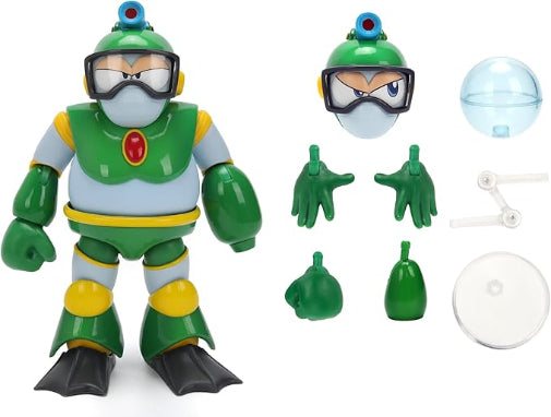 JADA Toys Capcom Mega Man Wave 3 Bubble Man Action Figure New