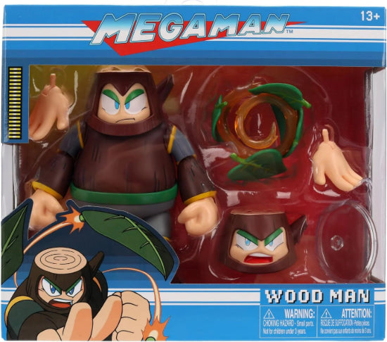 JADA Toys Capcom Mega Man Wave 3 Wood Man Action Figure New