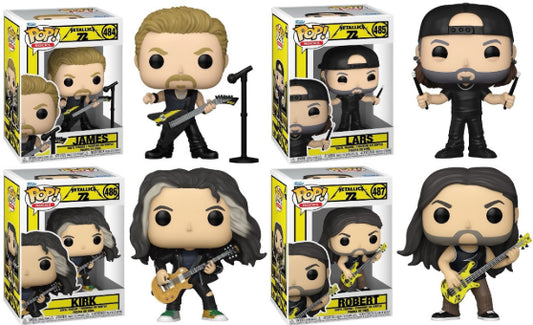 Funko POP Music Metallica 72 Seasons Set Of 4 Vinyl Figures New