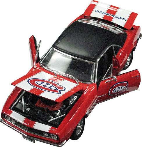 NHL Hockey Montreal Canadiens 1:18 Diecast '67 Chevy Camaro Car Brand New