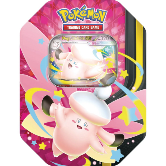 Pokemon TCG Moonlit Tin Mega Clefable Factory Sealed