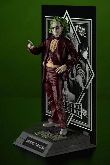 McFarlane Toys Movie Maniacs Beetlejuice 6" Posed Red Tuxedo Action Figure New
