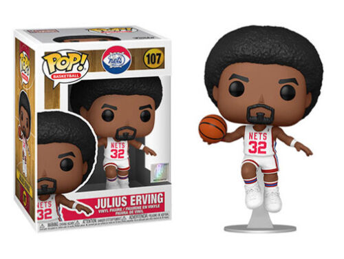 Funko Pop NBA Basketball Legends Nets Julius Erving Action Figure New