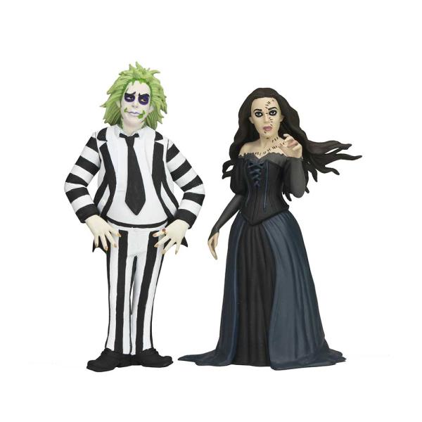 (PRE ORDER) NECA Beetlejuice Toony Terrors Beetlejuice & Delores 2 Pack Action Figures New