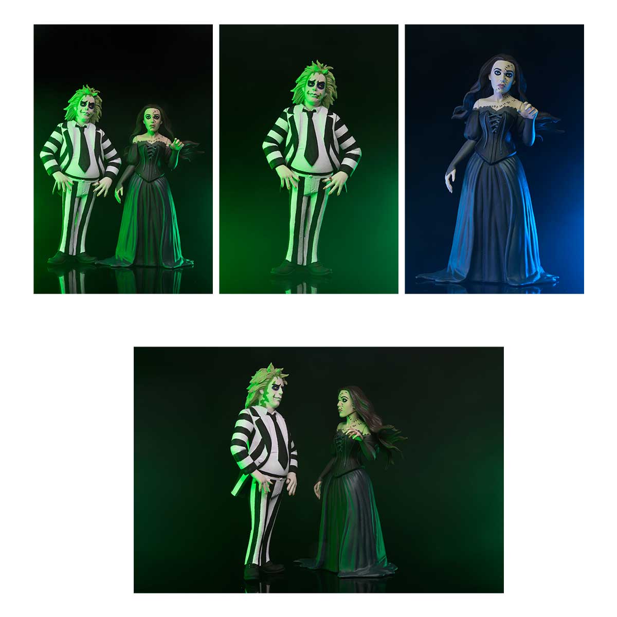 (PRE ORDER) NECA Beetlejuice Toony Terrors Beetlejuice & Delores 2 Pack Action Figures New