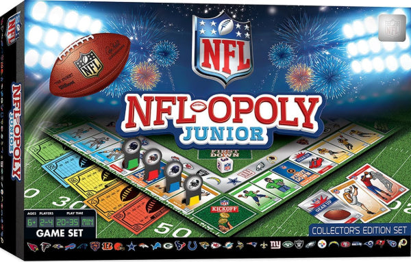 Masterpieces NFL Football Junior Opoly Board Game New