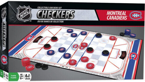 NHL Hockey Montreal Canadiens HABS Checkers Game Set Brand New