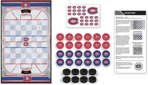 NHL Hockey Montreal Canadiens HABS Checkers Game Set Brand New