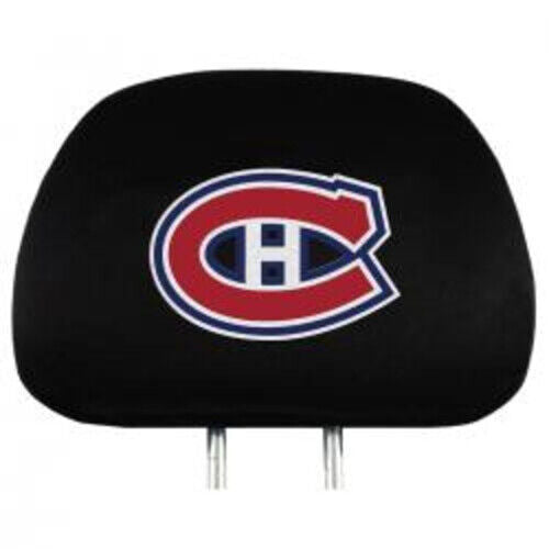 NHL Hockey Montreal Canadiens HABS Car Auto Headrest Covers Set of 2 Brand New