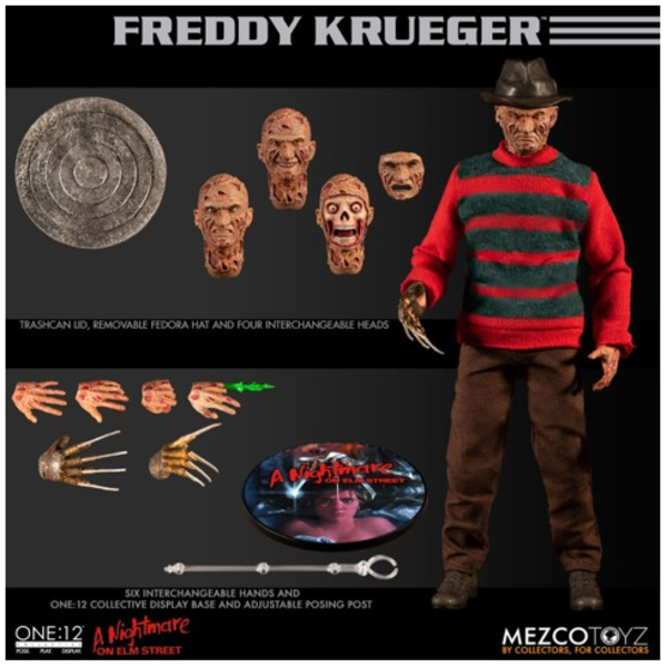 Mezco Toyz 1:12 Collective Action Figure Nightmare On Elm St Freddy Krueger Figure New