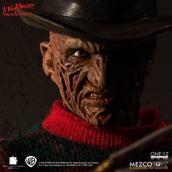 Mezco Toyz 1:12 Collective Action Figure Nightmare On Elm St Freddy Krueger Figure New