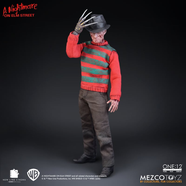 Mezco Toyz 1:12 Collective Action Figure Nightmare On Elm St Freddy Krueger Figure New