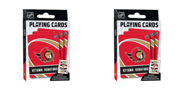 Masterpieces NHL Hockey Ottawa Senators SENS Playing Cards Deck Lot Of 2 New