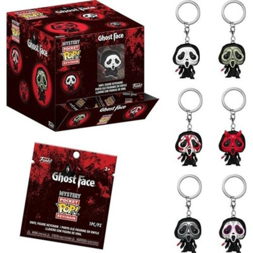 Funko POP Movies Horror Keychain Scream Ghostface Display Case Of 12 Figures New