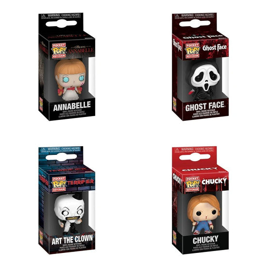 Funko POP Keychain Horror Series 11 Set Of 4 Vinyl Figures New