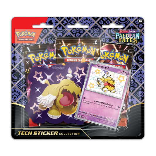 Pokemon TCG Paldean Fates Tech Sticker Collection Fidough Set New