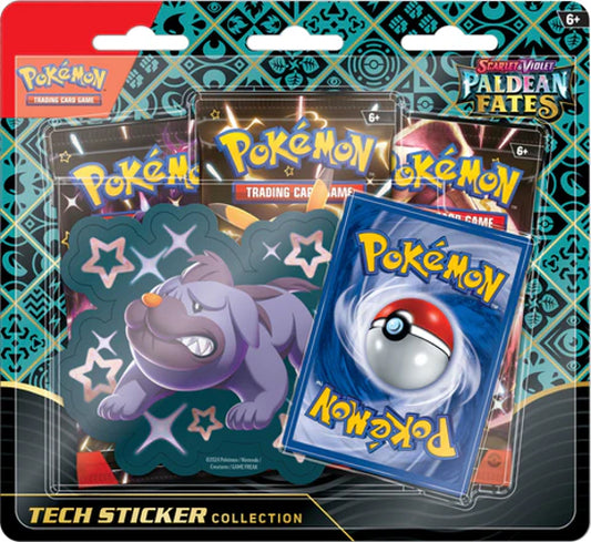 Pokemon TCG Paldean Fates Tech Sticker Collection Maschiff Set New