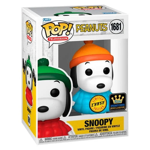 Funko POP TV Peanuts Snoopy In Coat Specialty Series CHASE Collector Vinyl Figure New