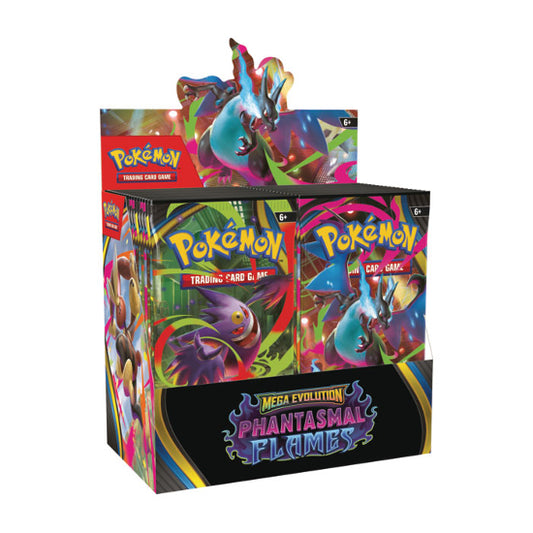 (PRE ORDER) Pokemon TCG Mega Evolution Phantasmal Flames Booster Box Factory Sealed