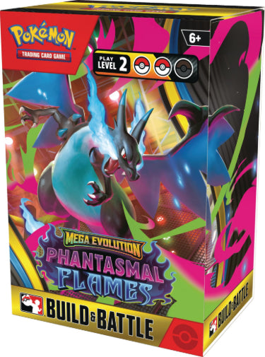 Pokemon TCG Trading Card Game Phantasmal Flames Build & Battle Box New