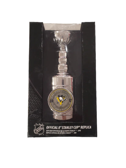 NHL Hockey Pittsburgh Penguins PENS 2017 8" Replica Stanley Cup New