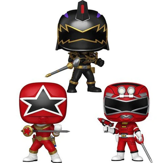Funko POP TV Power Rangers Generations Dino Zeo Turbo Set Of 3 Vinyl Figures New