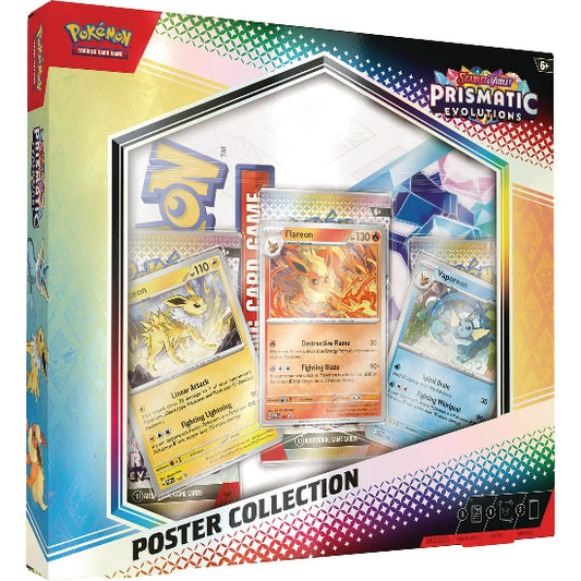 Pokemon TCG Prismatic Evolutions Poster Collection Box Factory Sealed