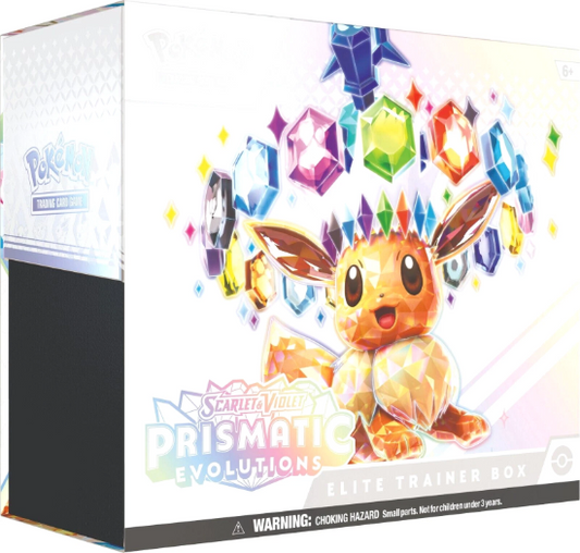 Pokemon TCG Prismatic Evolutions Trainer Box Factory Sealed