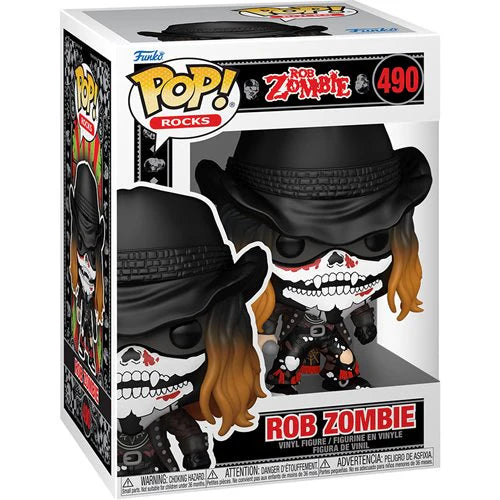 Funko POP Music Rob Zombie With Bandana Vinyl Figure New