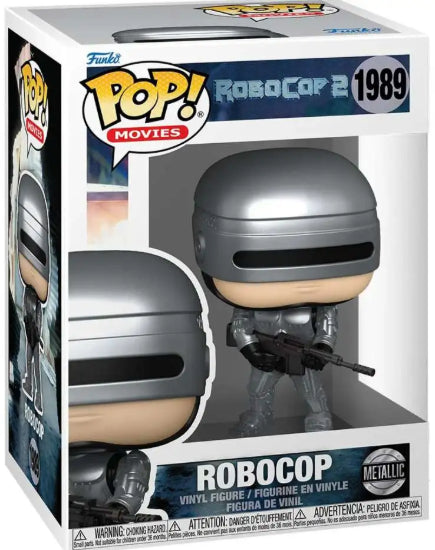 Funko POP Movies Robocop 1989 Metallic Vinyl Figure New