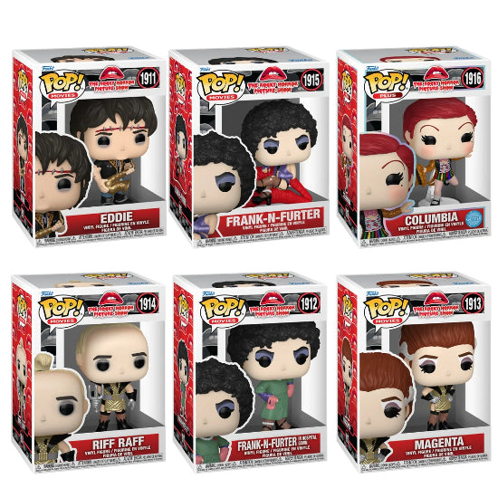 Funko POP Rocky Horror Picture Show Set Of 6 Vinyl Figures New