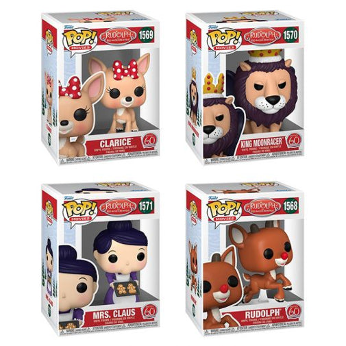 Funko POP Christmas Movies Rudolph Series 4 Set Of 4 Vinyl Figures Brand New