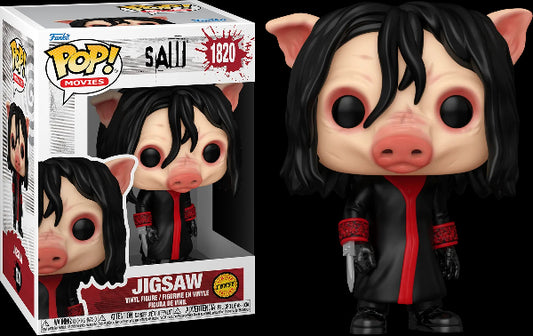 Funko POP Movie Horror Saw Jigsaw Killer CHASE Vinyl Figure New
