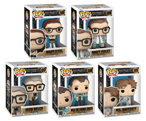 Funko POP TV Saturday Night Live 50th Anniversary Set Of 5 Vinyl Figures