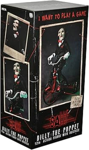 NECA Saw The Movie Billy Puppet On Tricycle 12-Inch Action Figure New