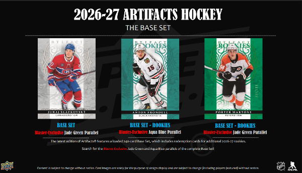 (PRE ORDER) 2026/27 Upper Deck NHL Hockey Artifacts Blaster Box Factory Sealed