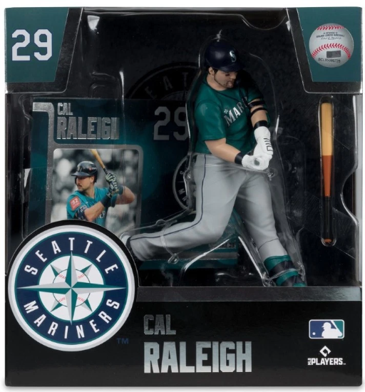 McFarlane Toys MLB Baseball Seattle Mariners Cal Raleigh Action Figure New
