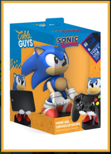 Cable Guy SEGA Sonic The HedgeHog Phone/Controller Holder Figure New