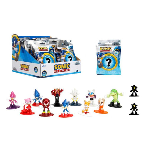 Jada Toys Sonic The Hedgehog Mini Nano Metal Figures Display Case Of 24 Packs New