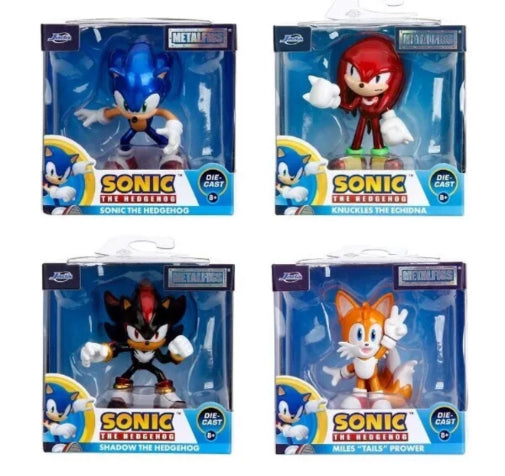 Jada Toys Sonic The HedgeHog 2.5" Metalfigs Set Of 4 Figures New