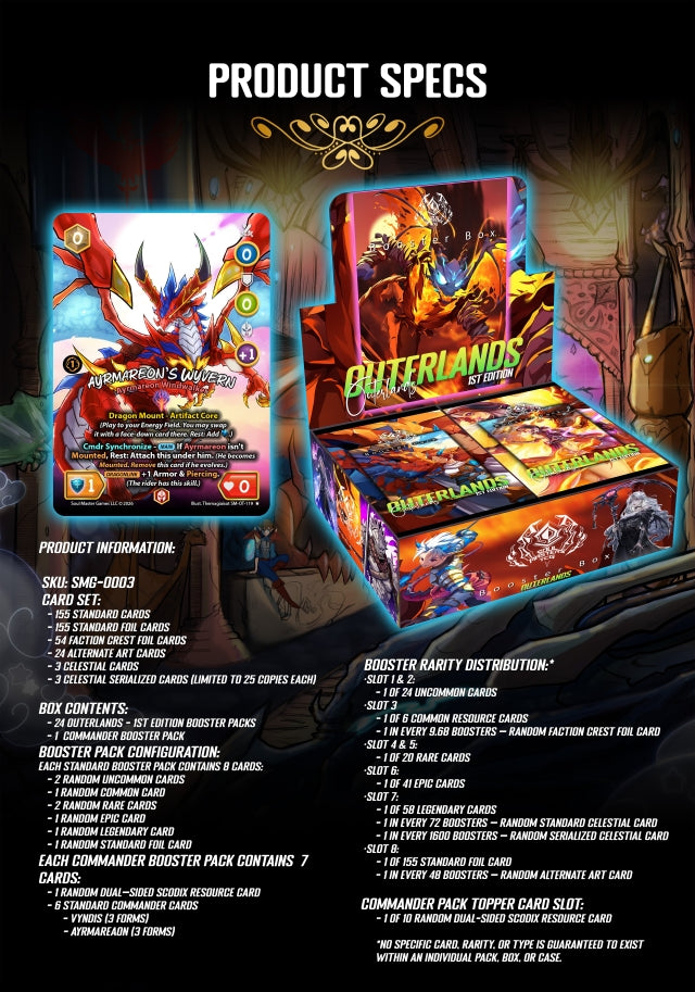 Soul Masters Outerlands Booster Box 1st Edition Factory Sealed