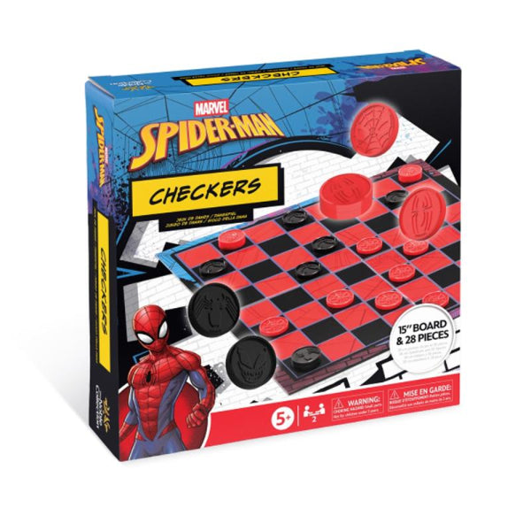 Noble Collection Marvel Spider-Man Checkers Set Board Game New