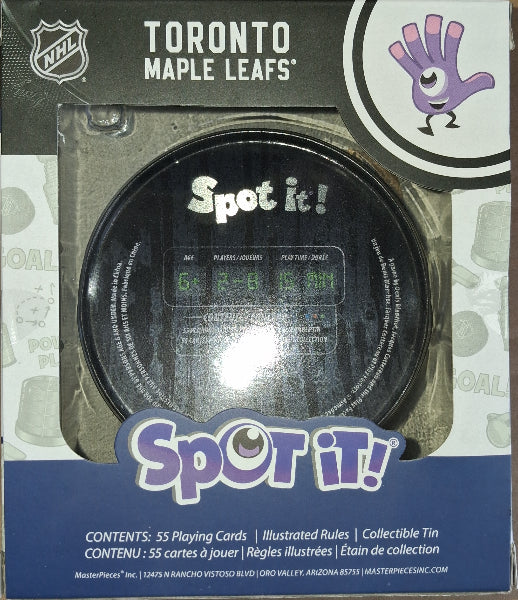 Masterpiece NHL Hockey Toronto Maple Leafs Spot It Game Brand New