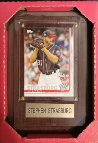 MLB Baseball 4x6 Plaque Washington Nationals Stephen Strasburg New