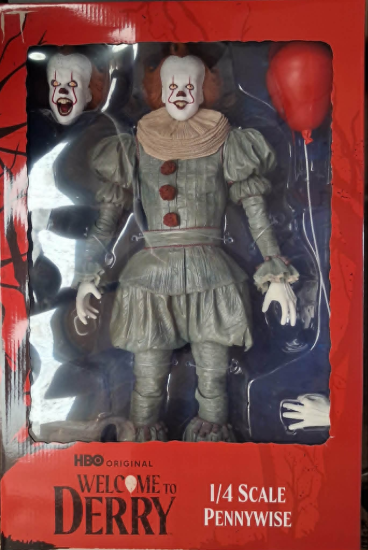 NECA 1/4 Stephen Kings IT Pennywise 18" Action Figure New