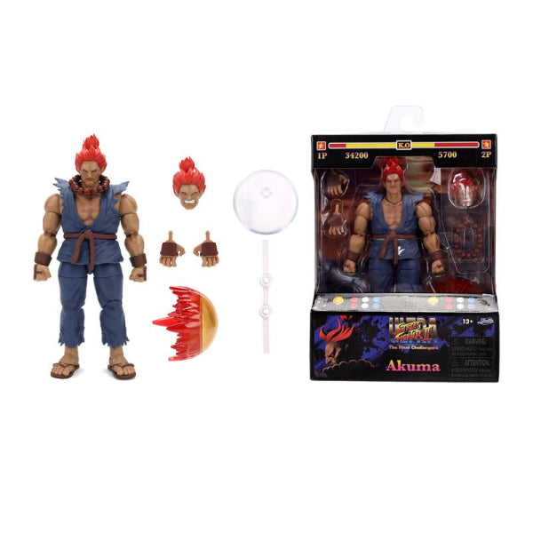 Jada Toys Street Fighter 6" Akuma Action Figure New