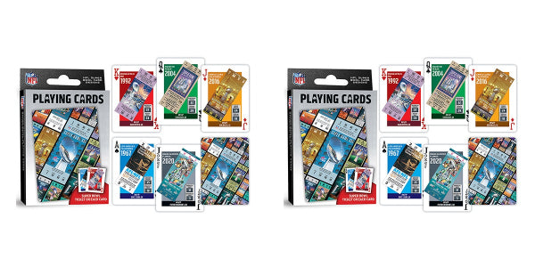 Masterpiece NFL Football Super Bowl Champions Playing Cards Decks LOT OF 2 NEW