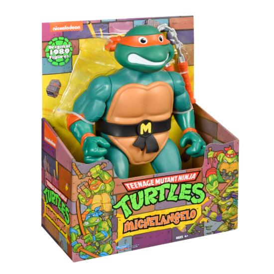 Playmates TMNT Ninja Turtles 12 Inch Giant Classic Michelangelo Action Figure New